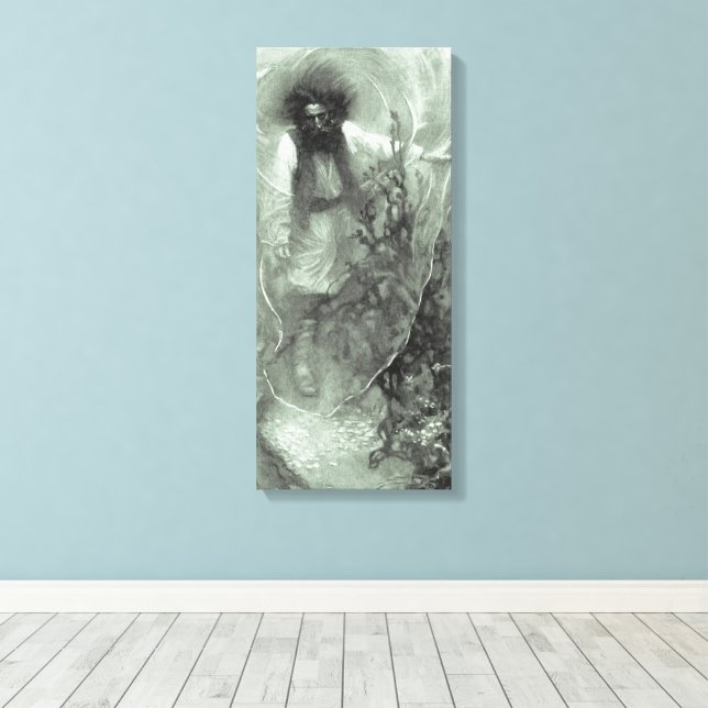 Vintag Piraten, Captain Goldsack von Howard Pyle Leinwanddruck (Insitu (Holzboden))