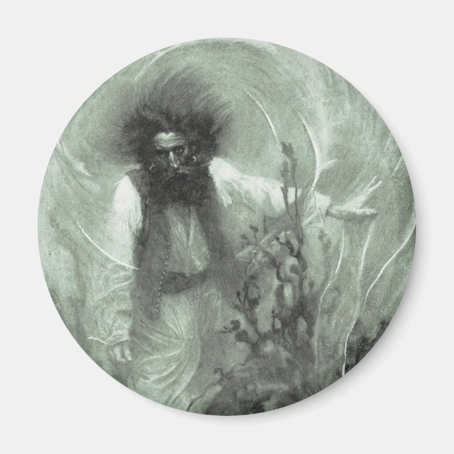 Vintag Piraten, Captain Goldsack von Howard Pyle Magnet (Vorne)