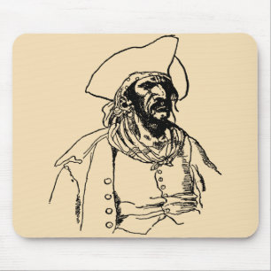 Vintag Piraten, eine Skizze von Howard Pyle Mousepad