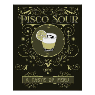 Vintag Pisco Sour Poster