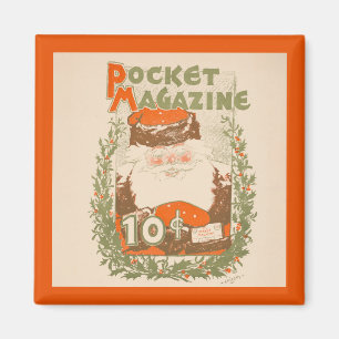 Vintag Pocket Magazin Weihnachten Magnet
