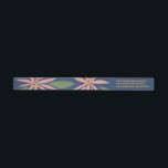 Vintag Poinsettias Christmas Navy Blue Pink<br><div class="desc">Festliche Weihnachtsnachtsmarineblau,  rosa,  olivgrün mit Touch von gelbem Gold mit Vintag inspirierten Poinsettias; magere Rücksendeadressen-Aufkleber mit Wölbung.</div>