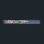 Vintag Poinsettias Christmas Navy Blue Pink<br><div class="desc">Festliche Weihnachtsnachtsmarineblau,  rosa,  olivgrün mit Touch von gelbem Gold mit Vintag inspirierten Poinsettias; magere Rücksendeadressen-Aufkleber mit Wölbung.</div>