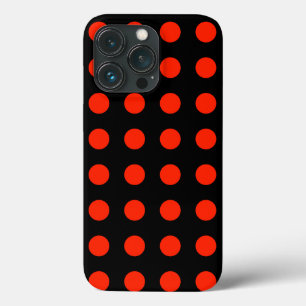 Vintag Polka Dots Black Red Color Retro Classic Case-Mate iPhone Hülle