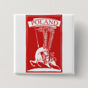 Vintag Polnisch Winged Hussar Button