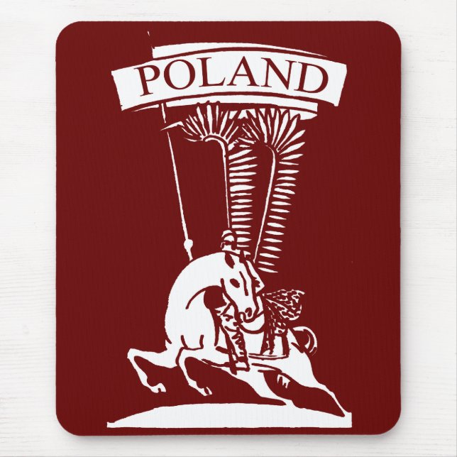 Vintag Polnisch Winged Hussar Mousepad (Vorne)