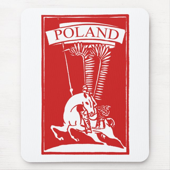 Vintag Polnisch Winged Hussar Mousepad (Vorne)