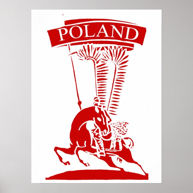 Vintag Polnisch Winged Hussar Poster (Vorne)