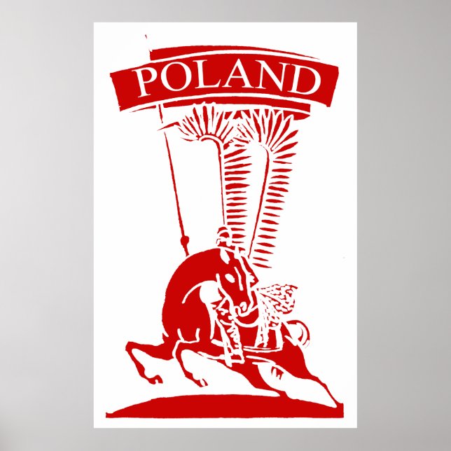 Vintag Polnisch Winged Hussar Poster (Vorne)