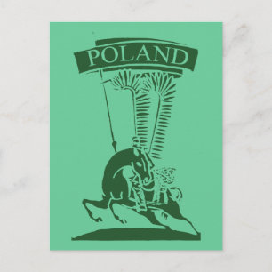Vintag Polnisch Winged Hussar Postkarte
