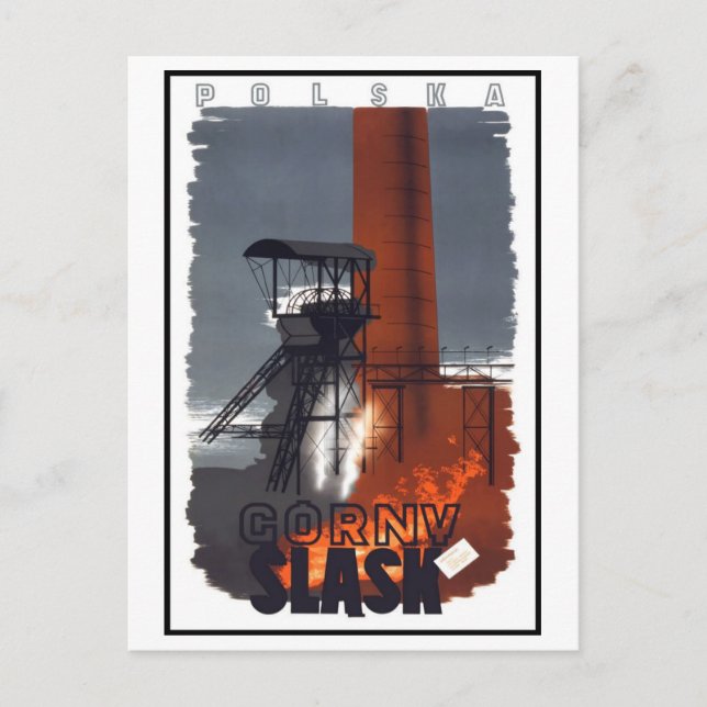 Vintag Polska Polska Slask Postkarte (Vorderseite)