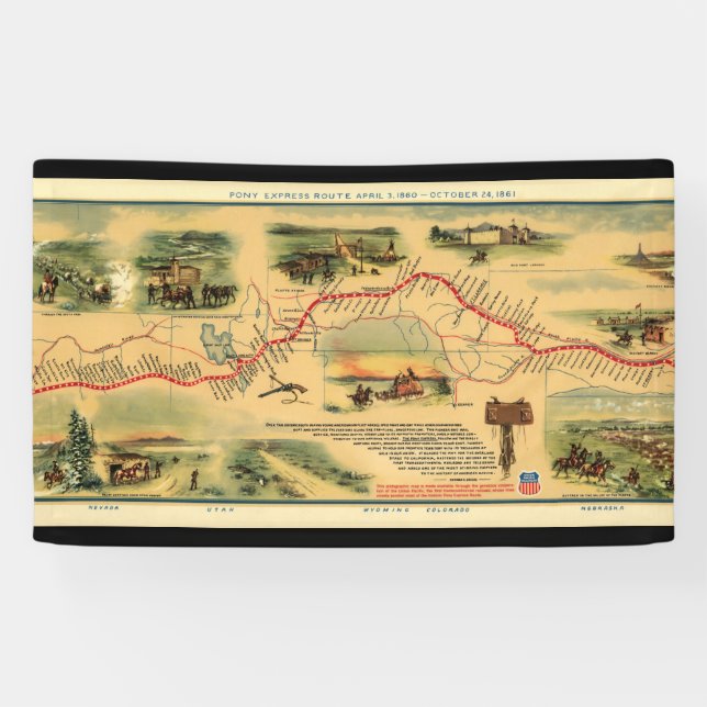 Vintag Pony Express Banner (Horizontal)