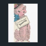 Vintag Poodle Daughter Postkarte<br><div class="desc">Adorable Vintag Poodle-Bild.</div>