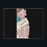 Vintag Poodle Daughter Postkarte<br><div class="desc">Adorable Vintag Poodle-Bild.</div>