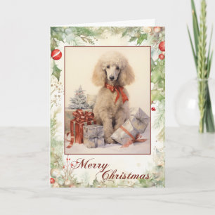 Vintag Poodle Weihnachten