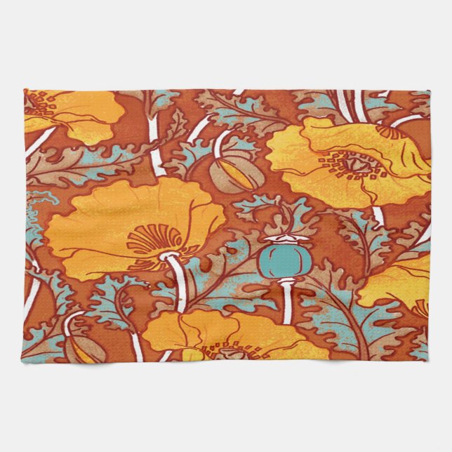 Vintag Poppy Handtuch (Horizontal)