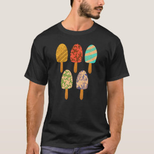Vintag Popsicle Kulfi Ice Pop Ice Cream Bar Lolly T-Shirt