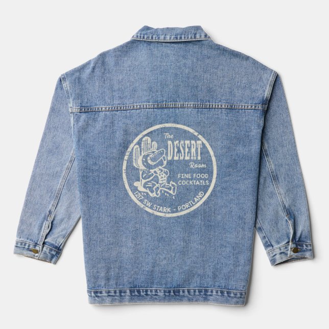 Vintag Portland Oregon Jeansjacke (Rückseite)