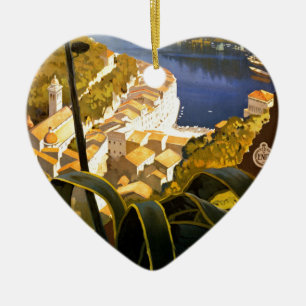 Vintag Portofino Italien Keramikornament