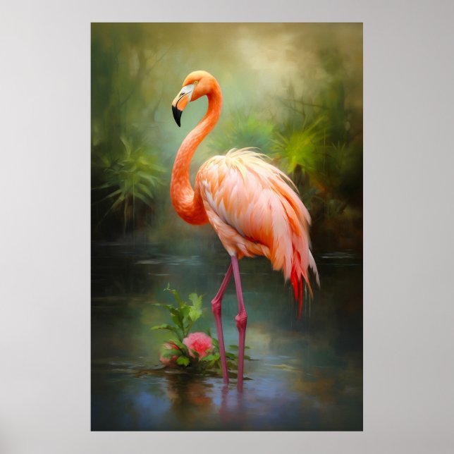 Vintag Pride Flamingo Poster (Vorne)