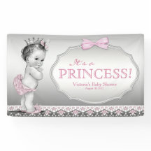 Vintag Princess Girl Baby Dusche