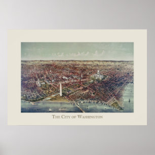 Vintag Print of Washington, D.C. Poster