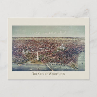 Vintag Print of Washington, D.C. Postkarte