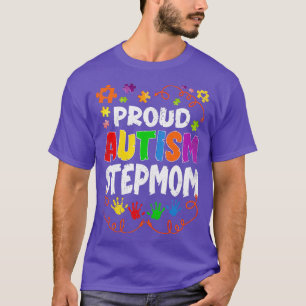 Vintag Proud Autismus StepMom Puzzle Autism Awaren T-Shirt