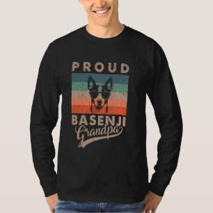 Vintag Proud Basenji Dog Grandpa Dog Eigentümer Va T-Shirt