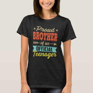 Vintag Proud Brother Offiziell Teenager 13. Geburt T-Shirt
