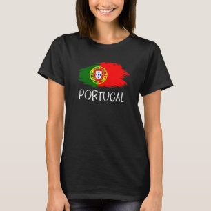 Vintag Proud Portugal Flag Patriotisches Portugies T-Shirt