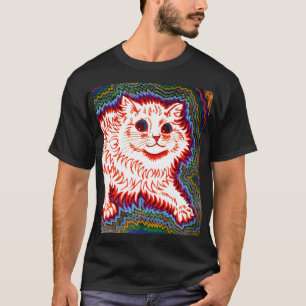 Vintag Psychedelic Cat von Louis Wain T-Shirt