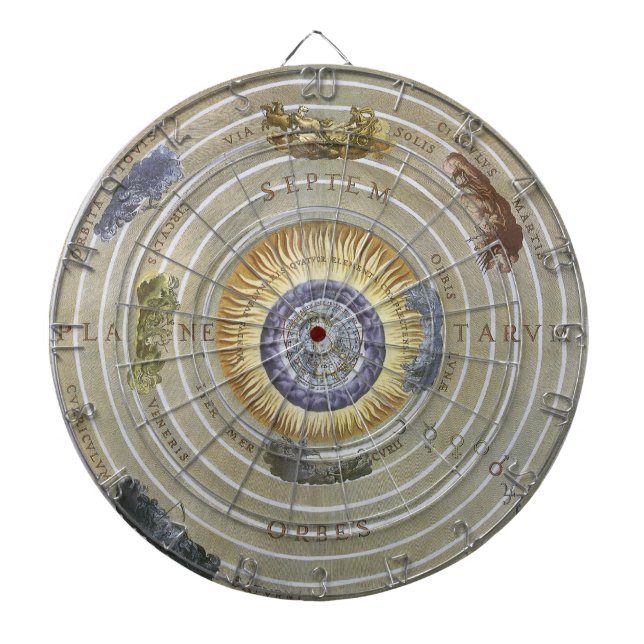 Vintag Ptolemaic Planisphere von Andreas Cellarius Dartscheibe (vorne)
