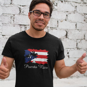 Vintag Puerto Rico Flag Coqui Boricua T-Shirt