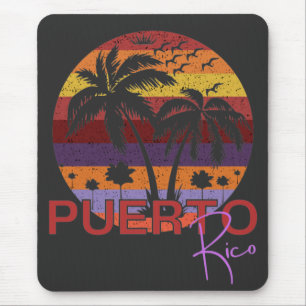 Vintag Puerto Rico Summer Beach Mousepad