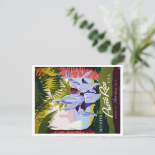 Vintag Puerto Rico Tropical Ankündigung