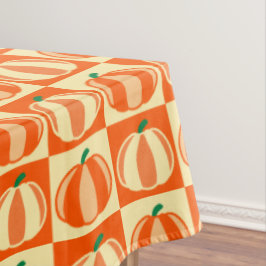 Vintag Pumpkin Orange Tartan Karierter Erntedank Tischdecke