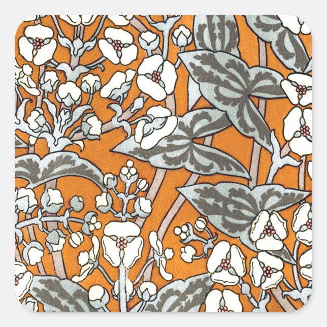 Vintag Quadratischer Aufkleber (Vorderseite)