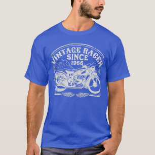 Vintag Racer Seit 1966 Retro Motorrad Motorrad T-Shirt