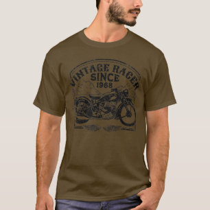Vintag Racer Seit 1968 Retro Motorrad Motorrad T-Shirt