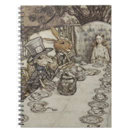Vintag Rackham Mad Tea Party Alice im Wunderland Notizblock
