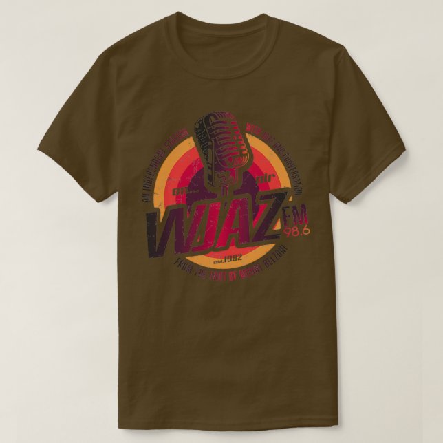 Vintag Radio Design WJAZ T-Shirt (Design vorne)