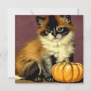 Vintag Ragdoll Halloween Cat Einladung