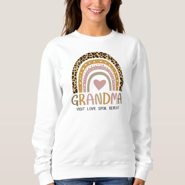 Vintag Rainbow Grandma Sweatshirt (Vorderseite)