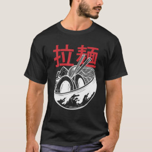 Vintag Ramen Retro Soup Bowle Kanji T-Shirt