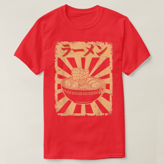 Vintag Ramen Shirt Japanischer Lebensmittelhändler (Design vorne)