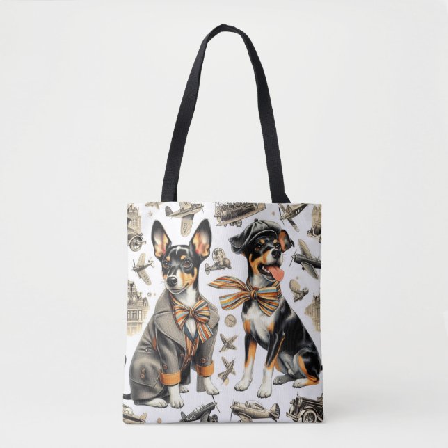 Vintag Rat Terrier Seamless (Vorderseite)