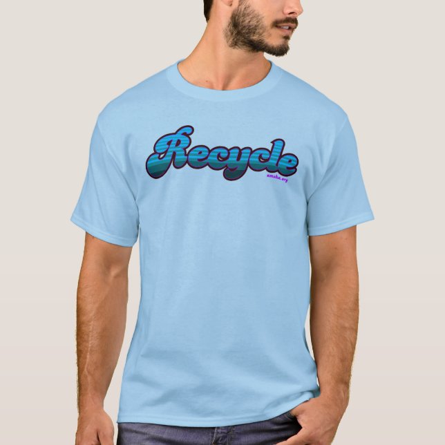 Vintag recyceln Sie T-Shirt (Vorderseite)