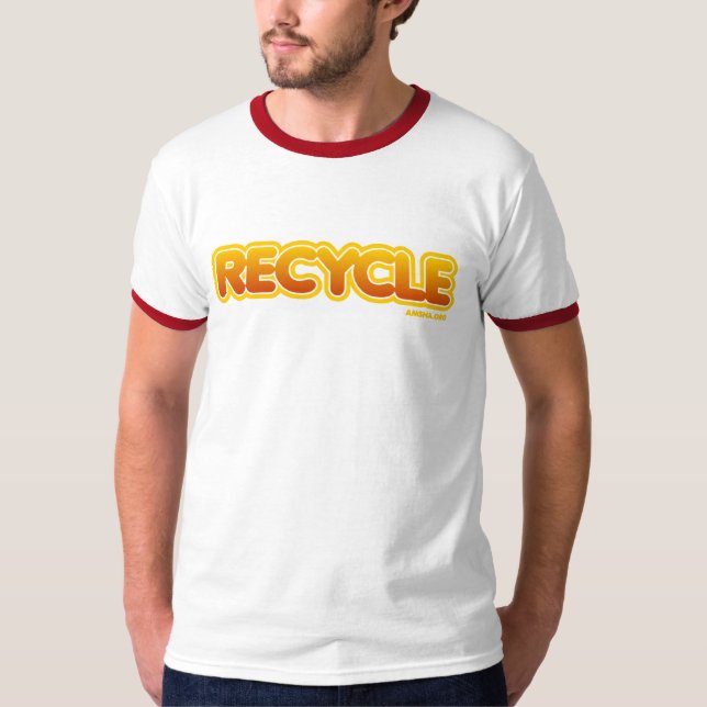 Vintag recyceln Sie Wecker T-Shirt (Vorderseite)