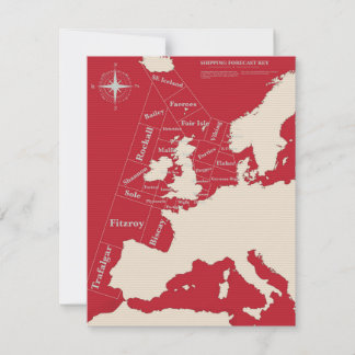 Vintag Red British Shipping Poster